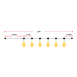EMITTO 10M Festoon String Lights Xmas 10 Meter-1910112862790094850