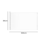 BoPeep Retractable Baby Safety Gates 300cm White 300 cm-1910112818754097154