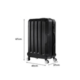 Slimbridge 24" Travel Luggage Lightweight Black 24 inch-1910112827398557698