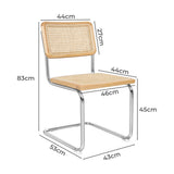 Levede 2x Rattan Chair Dining Chairs-1910113300683821058