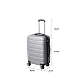Slimbridge 24" Luggage Case Suitcase Silver 24 inch-1910112837691379714