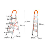 Traderight 4 Step Ladder Folding Aluminium-1910113115748569090