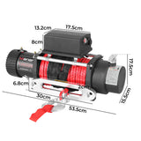 Electric Winch 14500LBS/6575KG 12V Wireless-1919892924326350850