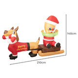 Santaco Christmas Inflatable 2.1M Xmas-1910113138381033474