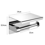 Toilet Paper Holder Roll Bath Tissue Silver-1910113085511831554