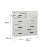 Levede Storage Cabinet Tower Chest Beige-1917016725468090370