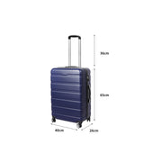 Slimbridge 24"Luggage Case Suitcase Navy 24 inch-1910112837209034754