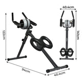 Centra Folding Ab Machine Roller Wheel Workout Mat-1937319817644216322