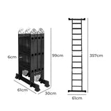 Traderight Multi Purpose Ladder Aluminium 3.6Meter-1910113096706428930