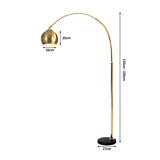 EMITTO Modern LED Floor Lamp Stand Reading Gold-1910112852732153858