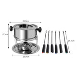 Toque Classic Fondue Set 12pcs Stainless-1910112820905775106