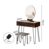 Levede Dressing Table LED Light Strip Brown-1917016716320313346