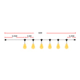 EMITTO 60M Festoon String Lights Xmas 60 Meter-1910112863750590466