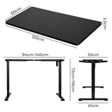 Levede Motorised Standing Desk Height 120cm Black 800x 1.5MM-1910112992243093506