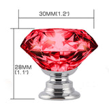 10 Pcs 30mm Clear Diamond Shape Glass Transparent-1910113024153358338