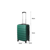 Slimbridge 20" Carry On Luggage Case Green 20 inch-1910112835820720130
