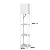 EMITTO Floor Lamp Storage Shelf LED White-1910112865453477890