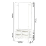 Levede 63CM Clothes Rack Stand Heavy Duty Hanging-1937319818734735362