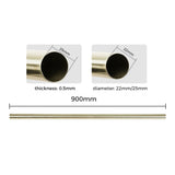 Marlow Curtain Rod Steel Quiet Rail Pole Set-1937319787524919298