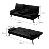 Levede Sofa Bed Adjustable Recliner Black-1910113319843401730