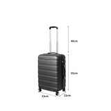 Slimbridge 20" Carry On Luggage Case Grey 20 inch-1910112835669725186