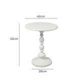 Levede Side Table Bedside Table Vintage White-1910113293821939714