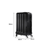 Slimbridge 20" Travel Luggage Lightweight Black 20 inch-1910112826786189314