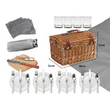 4 Person Picnic Basket Baskets Set Outdoor-1910113180135329794