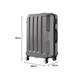 Slimbridge 28" Travel Luggage Check Dark Grey 28 inch-1910112828182892546