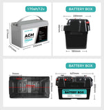 12V 170Ah AGM Battery Outdoor Rv Marine-1910113183742431234