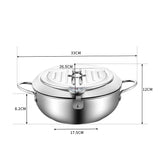 TOQUE 24cm Japanese Deep Frying Pan Silver-1910113166386401282