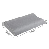 Dreamz Memory Foam Pillow Pillowcase Supprt Grey Rebound-1937319821079351298