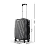 Slimbridge 20" Carry On Travel Luggage Grey 20 inch-1910112831135682562