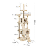 PaWz Cat Tree Scratching Post Scratcher Beige-1910113147444924418