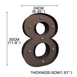 LED Metal Number Lights Free Standing-1937319792369340418