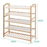 Levede Shoe Rack Bamboo Storage Wooden-1910113027080982530