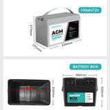 12V 135Ah AGM Battery Outdoor Rv Marine-1910113182337339394