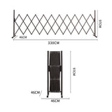 Garden Security Fence Gate Gate Metal Brown-1910113188955951106