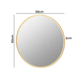 Yezi Wall Mirror Round Bathroom Decor 50cm-1910112987469975554