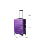 Slimbridge 24" Luggage Case Suitcase Purple 24 inch-1910112837368418306