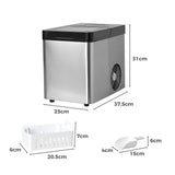 Spector Ice Maker Commercial 2.1L Portable Silver-1910113131393323010