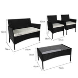 Levede 4PCS Outdoor Furniture Setting-1910112910001180674