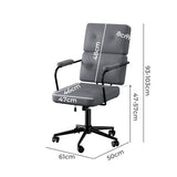 LEVEDE Ergonomic Office Chair Computer PU Grey-1937319820773167106