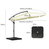 Mountview 3M Outdoor Umbrella Beach Beige With Base-1910112909397200898