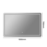 EMITTO LED Wall Mirror Anti-fog Bathroom 100x70cm 70x100-1910112985871945730