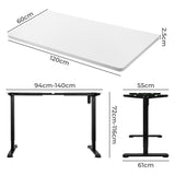 Levede Motorised Standing Desk Height 120cm White 800x 1.5MM-1910112992968708098