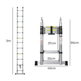 Traderight Folding Multi Purpose Ladder 12 Step-1937319795821252610