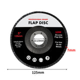 Traderight Flap Discs 125mm 5" Zirconia 1x20mX3 60SQM-1910113106474962946