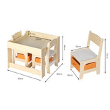 BoPeep Kids Table and Chair Set Storage-1910113149349138434