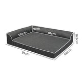 Pawz Orthopedic Dog Bed L Grey-1937319801030578178